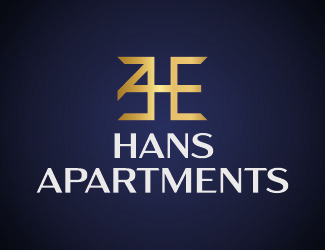 Projekt logo dla firmy Hans Apartments | Projektowanie logo
